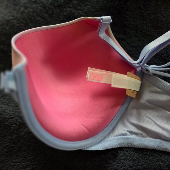 The Victoria's Secret Pink Tie Dye Wear Everywhere push up bra Front close 36DD - Picture 5 of 11
